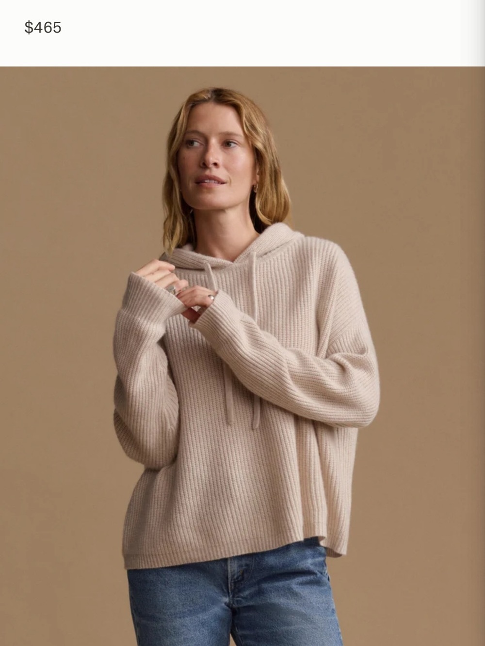 Jenni Kayne Ribbed cashmere fisherman sweater
